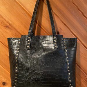 Faux Croc Tote